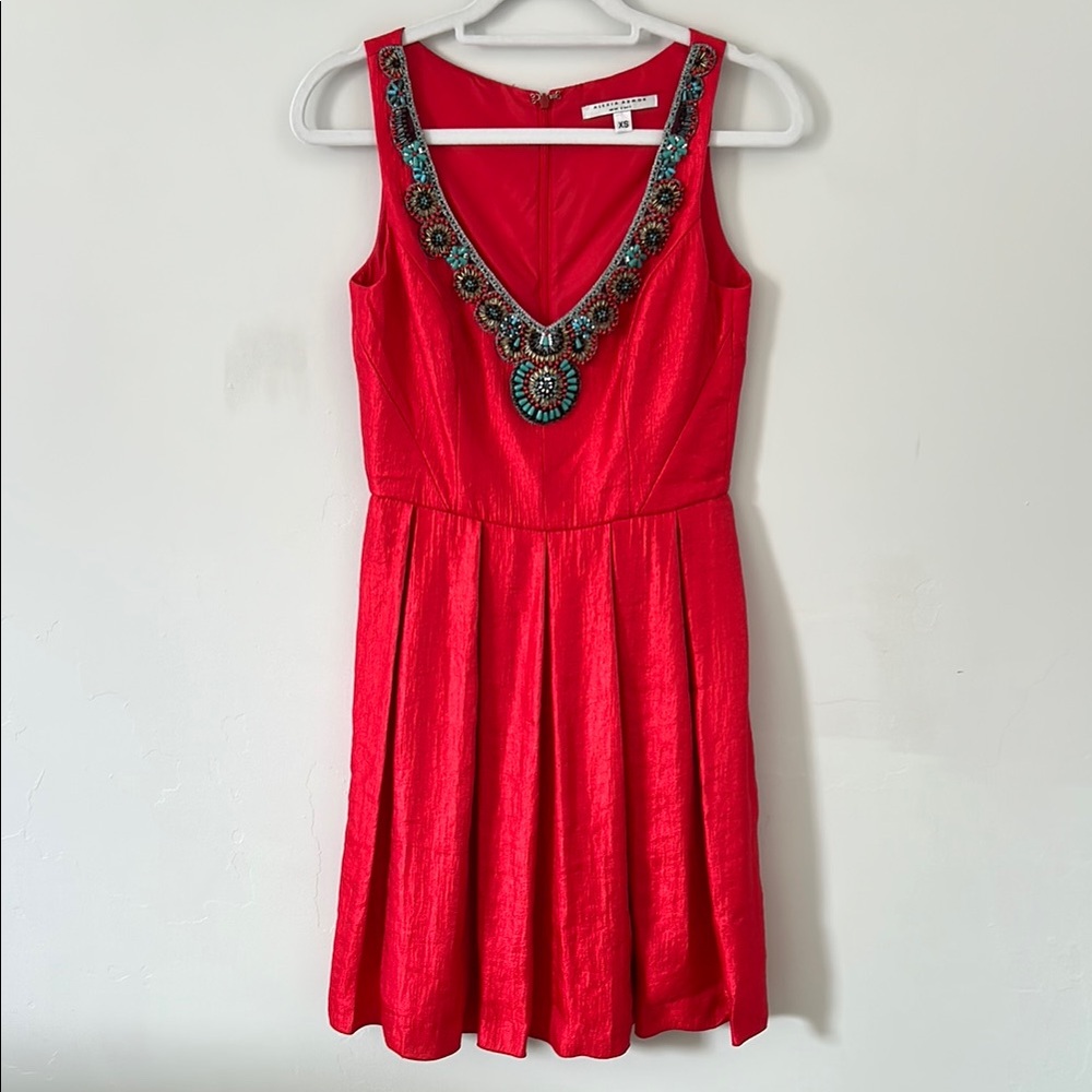 Alexia Admor Dress with Embellished Neckline